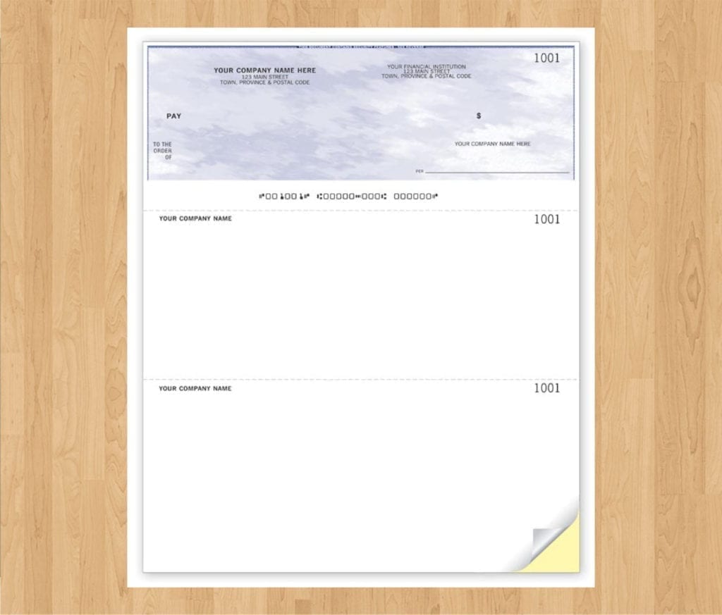 Computer Cheque Top